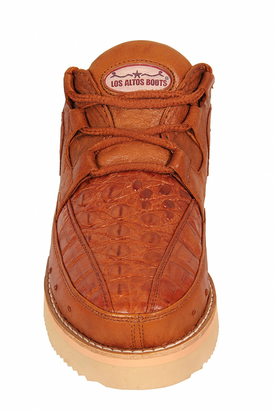 Zapato Piel de Cocodrilo Caiman y Avestruz LAB-ZA050203