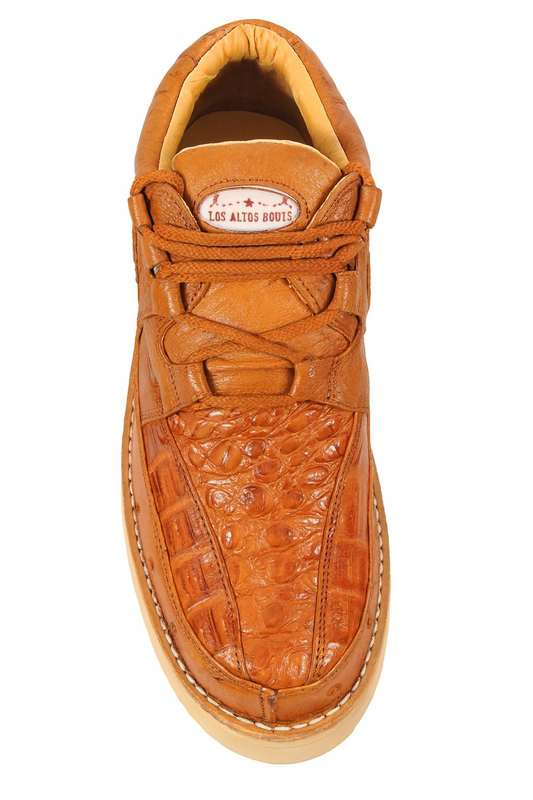 Zapato Piel de Cocodrilo Caiman y Avestruz LAB-ZA050203