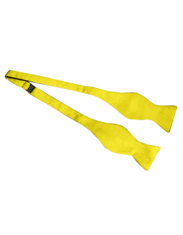 Yellow Self-Tie Bow Tie Set