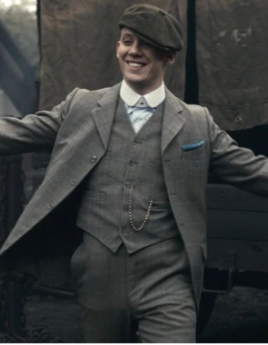 Dress Boys Peaky Blinders Outfit 36 Mens Costume John Shelby Grey
