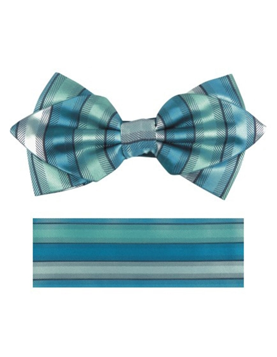 Aqua Green Bow Tie Set