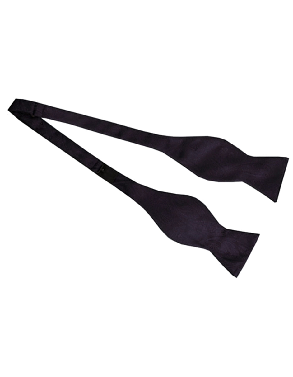 Black Self-Tie Bow Tie Set