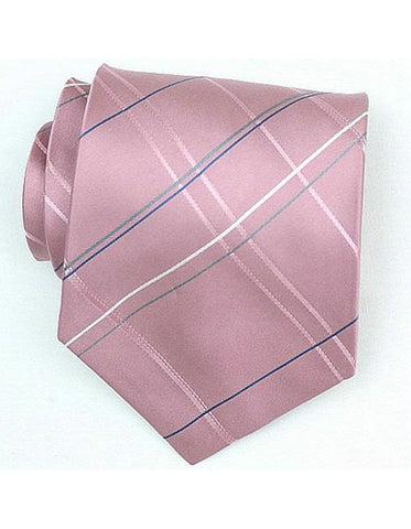 Pink Square Neck Tie