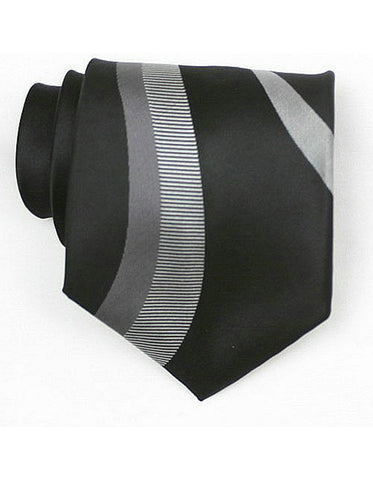 Black Swirl Neck Tie