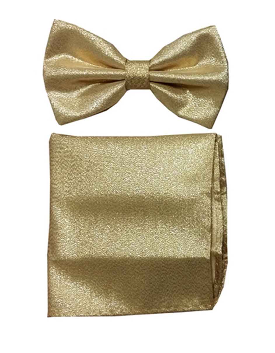Shiny Gold Bow Tie Set