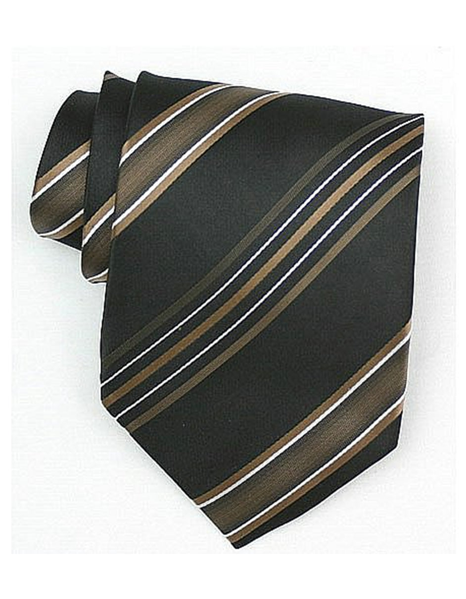Olive Stripe Neck Tie