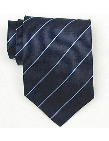 Navy Stripe Neck Tie