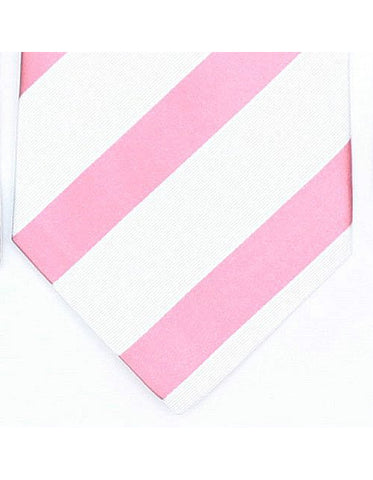 White & Pink Neck Tie