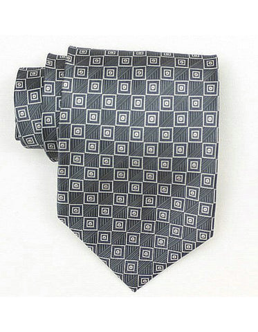 Grey Square Neck Tie