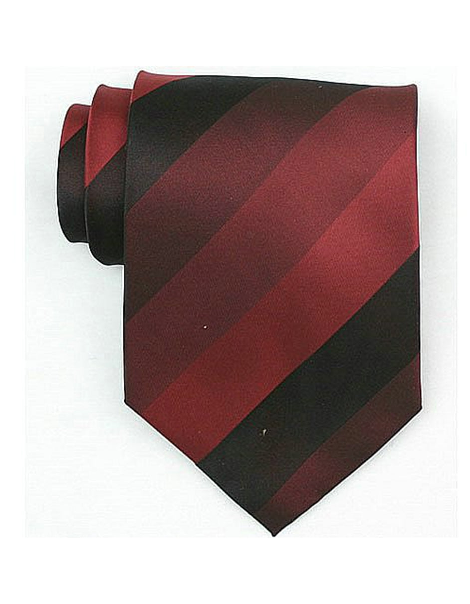 Burgundy Stripe Neck Tie