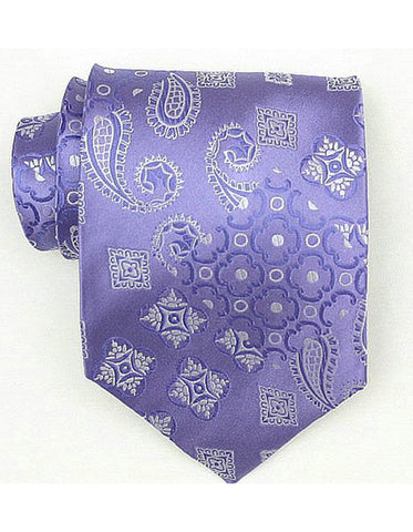 Purple Paisley Neck Tie