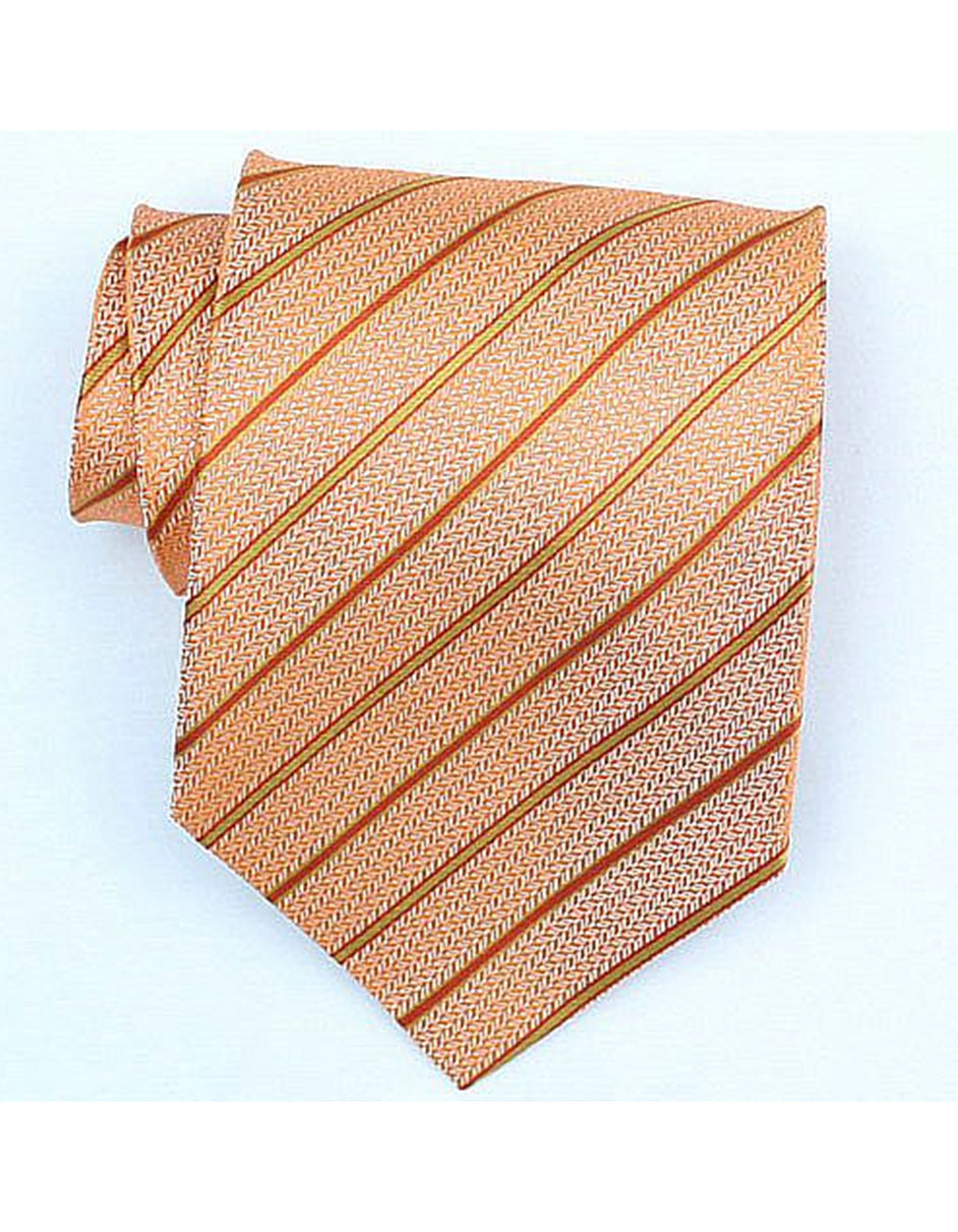 Orange Stripe Neck Tie