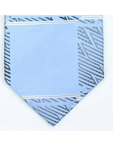 Blue Zig Zag  Neck Tie