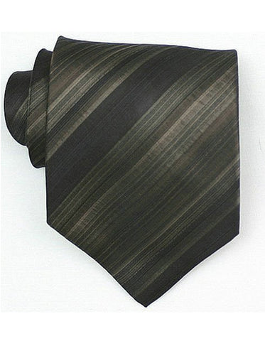 Olive Stripe Neck Tie