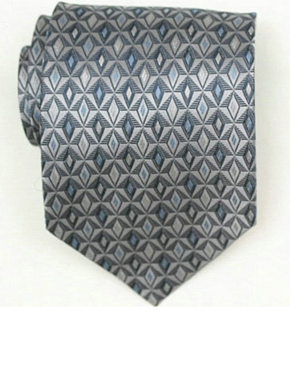 Grey Pattern Neck Tie
