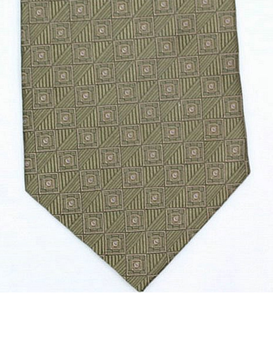 Green Square Neck Tie