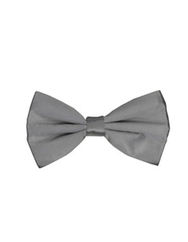 Grey Pre-Tied Bow Tie