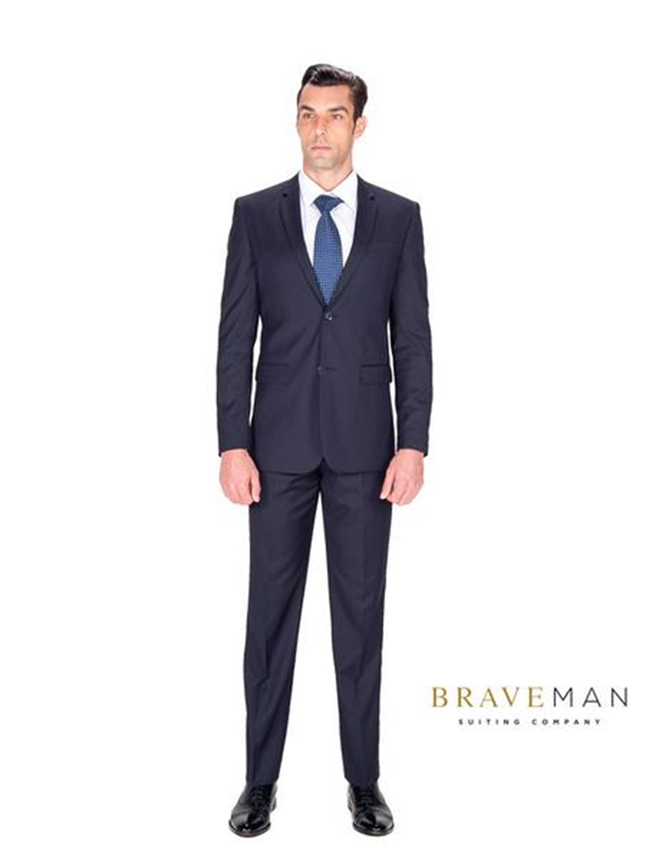 Slim Two Button Navy Suit