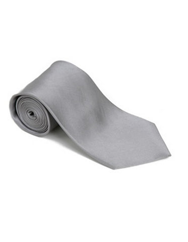 Solid Silver Neck Tie