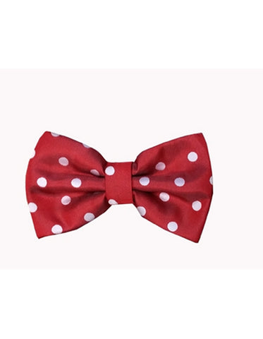 Red & White Polka Dot Bow Tie