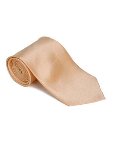 Solid Peach Neck Tie