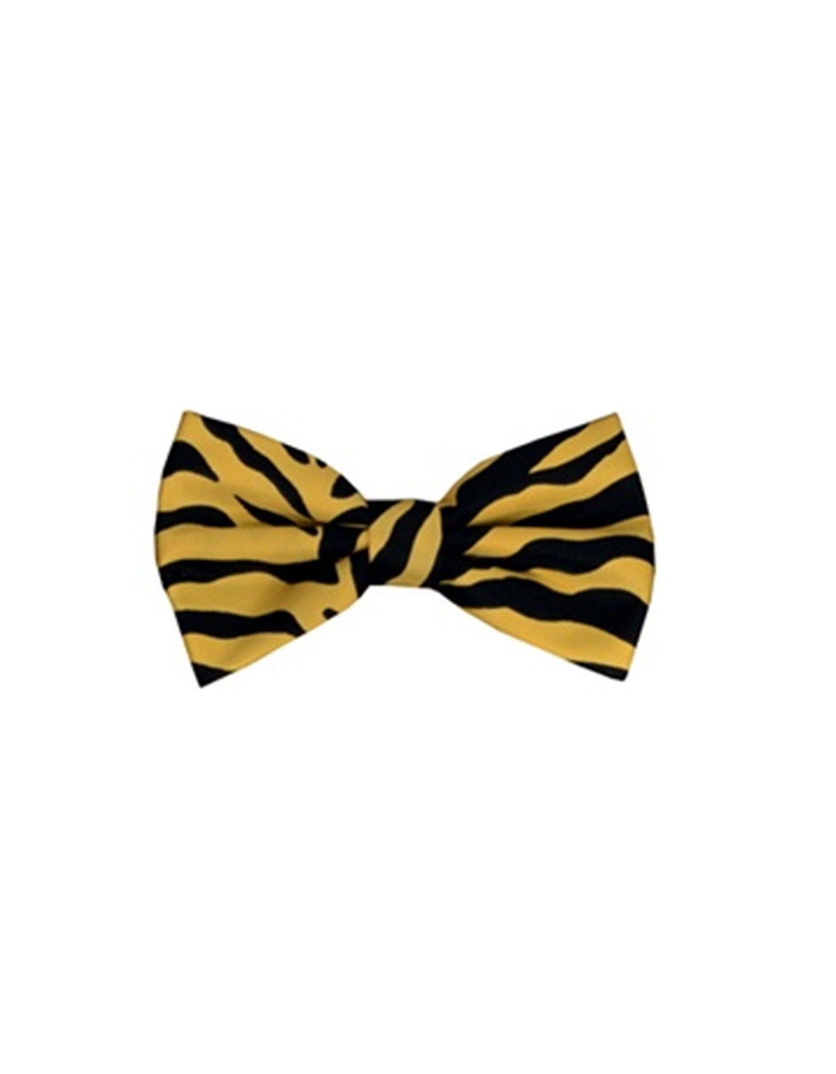 Yellow Animal Print Bow Tie