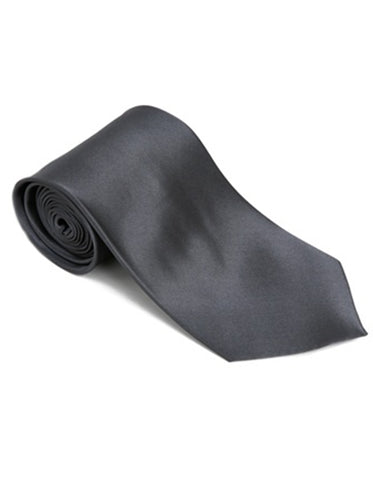 Solid Charcoal Neck Tie