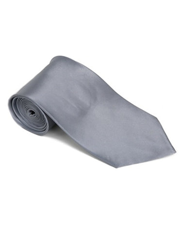 Solid Grey Neck Tie