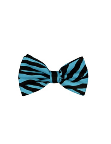 Teal & Black Animal Bow Tie