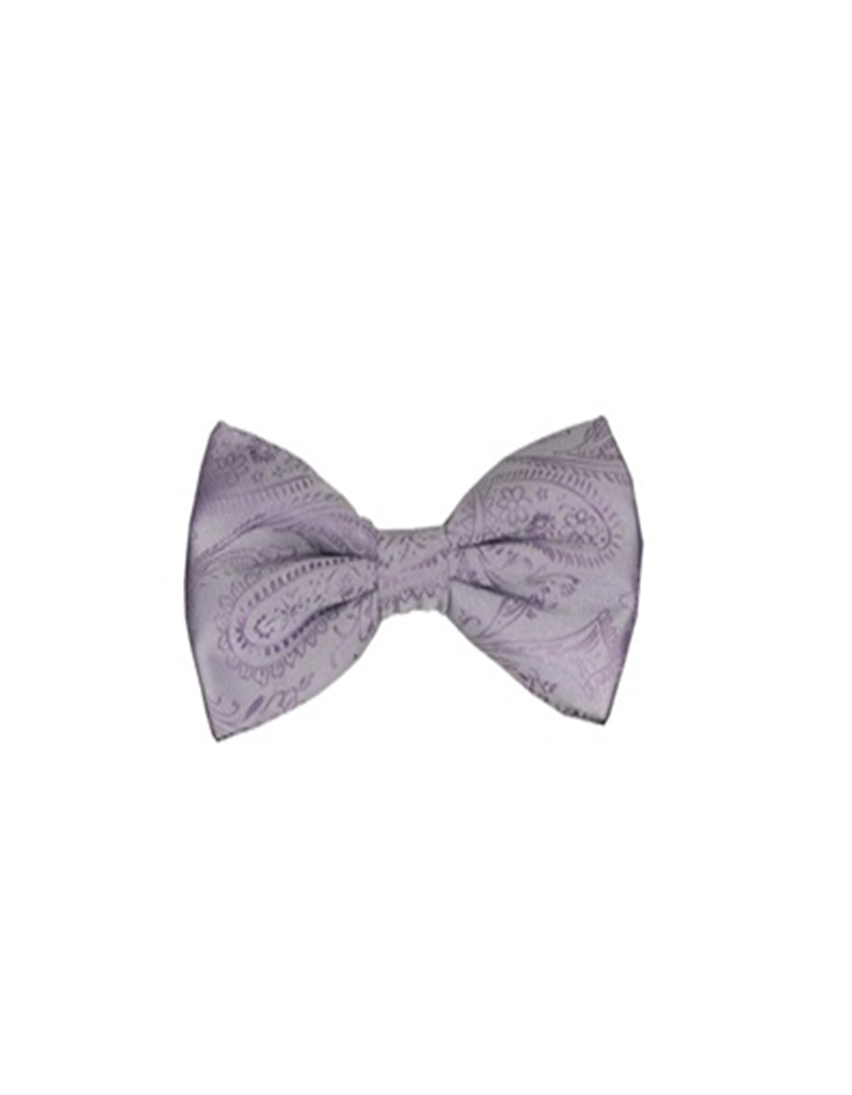 Lavender Paisley Bow Tie
