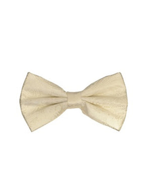 Cream Paisley Bow Tie - Men's Tuxedo USA