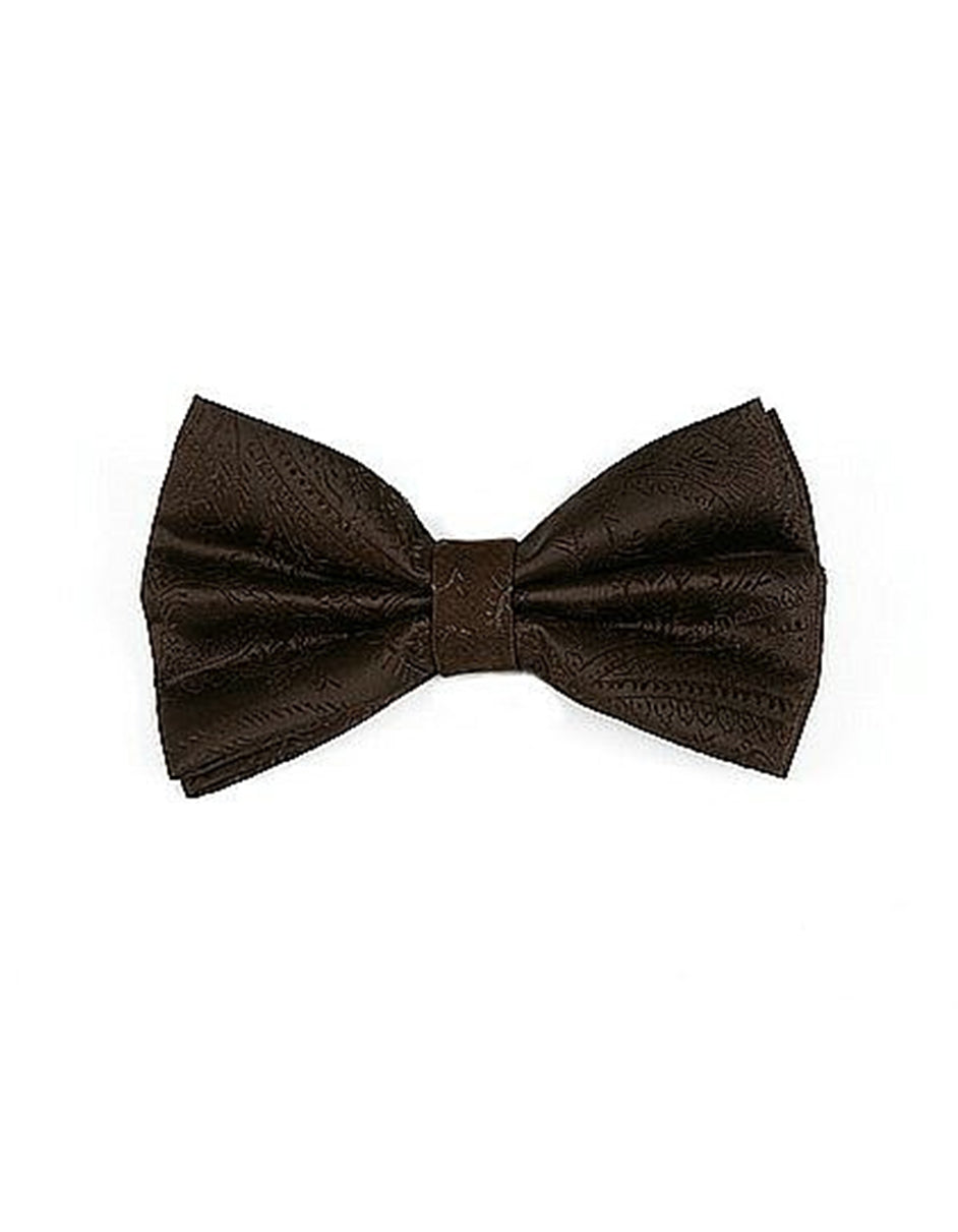 Brown Paisley Bow Tie