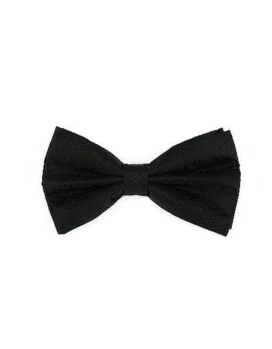 Black Paisley Bow Tie