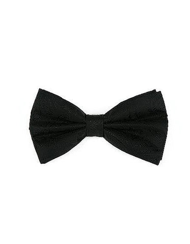 Black Paisley Bow Tie