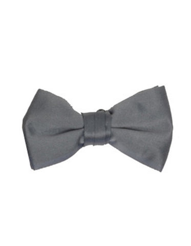 Charcoal Grey Pre-Tied Bow Tie