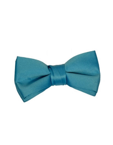 Teal Blue Pre-Tied Bow Tie