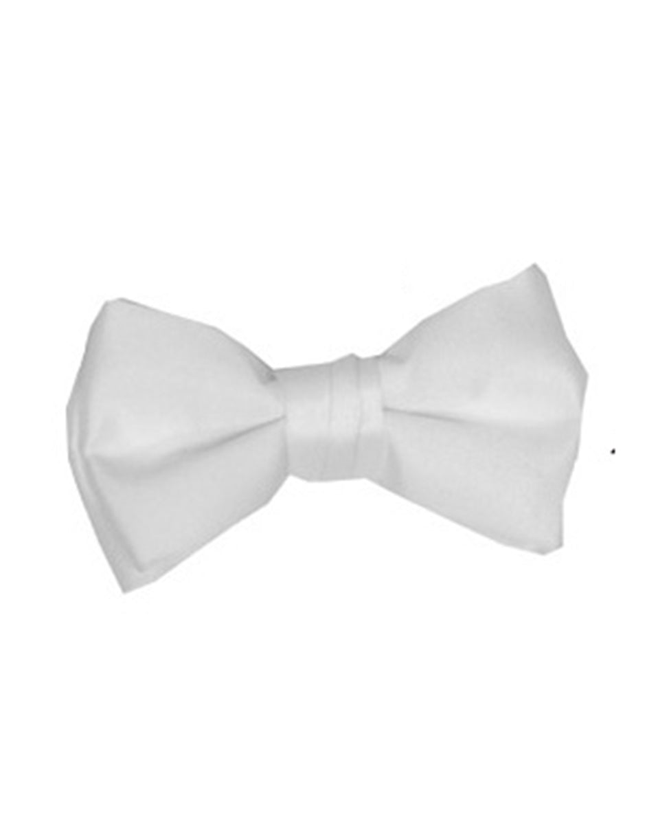 White Pre-Tied Bow Tie