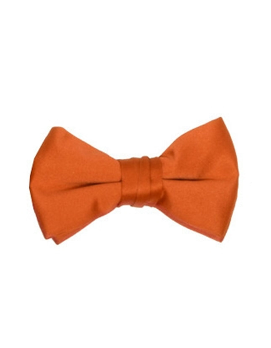 Solid Orange Bow Tie