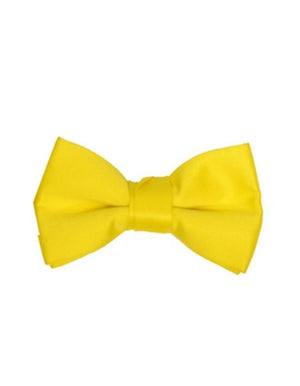 Solid Yellow Bow Tie - Men's Tuxedo USA