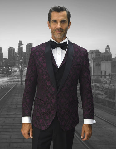 LOOK-8-BURGUNDY - Men's Tuxedo USA