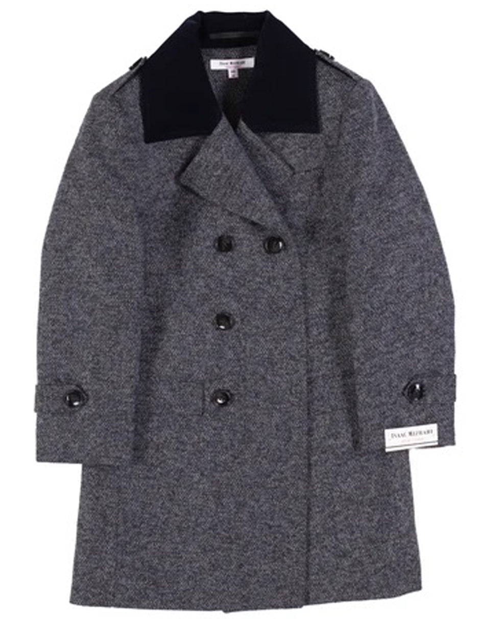 Little Boys and Toddlers Single Breasted Wool Peacoat in Grey