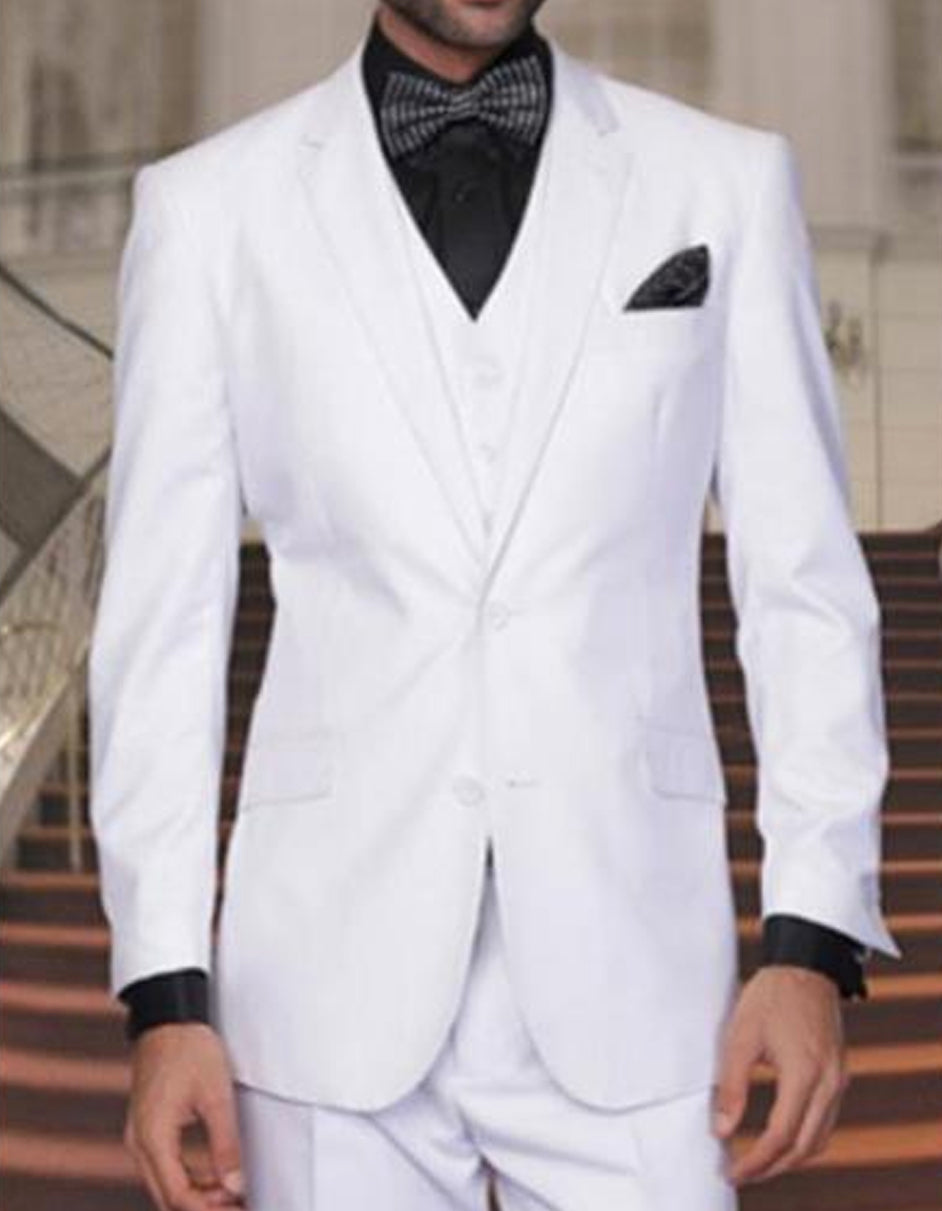 Mens John Travolta Grease Disco Suit in White