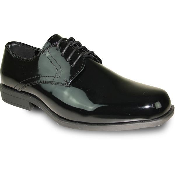 JEAN YVES Men Dress Shoe Oxford Formal Tuxedo for Prom & Wedding Shoe Black Patent