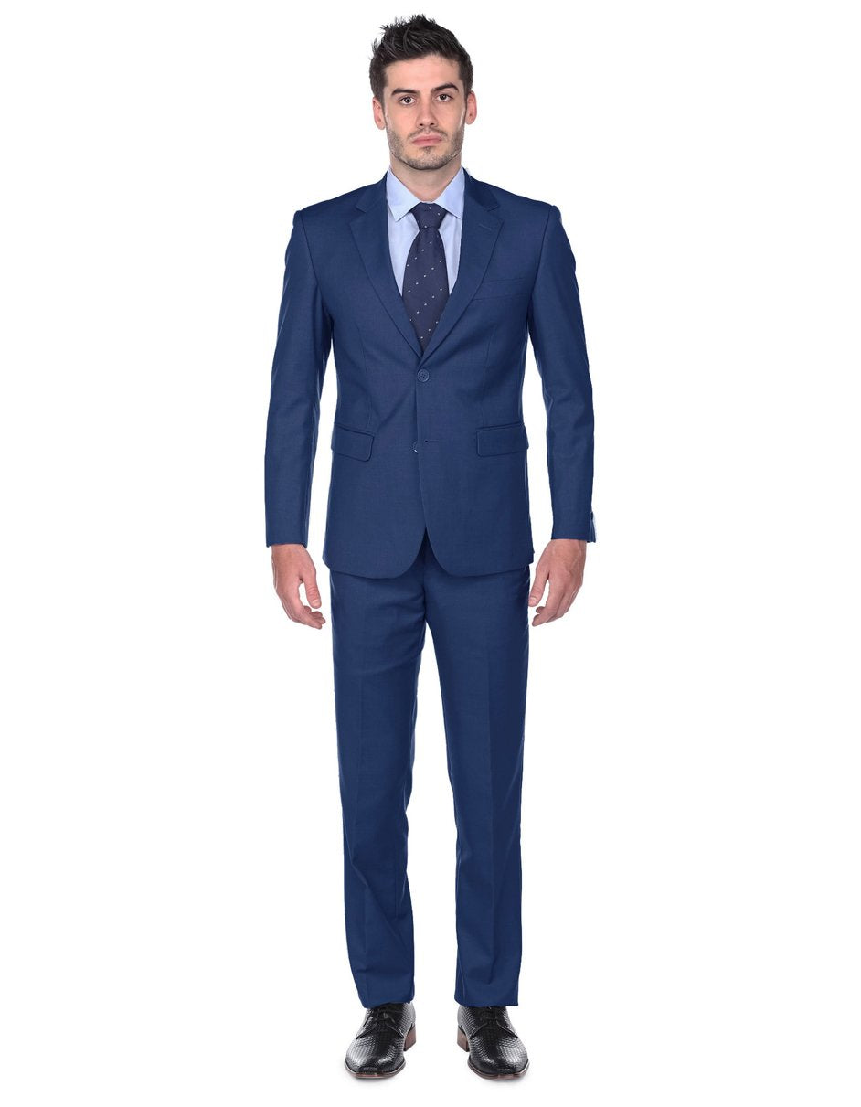 Mens Classic Fit Suit Indigo Blue