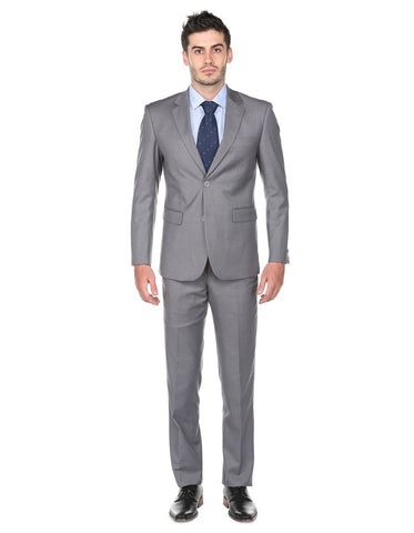 Mens Classic Fit Suit Light Grey
