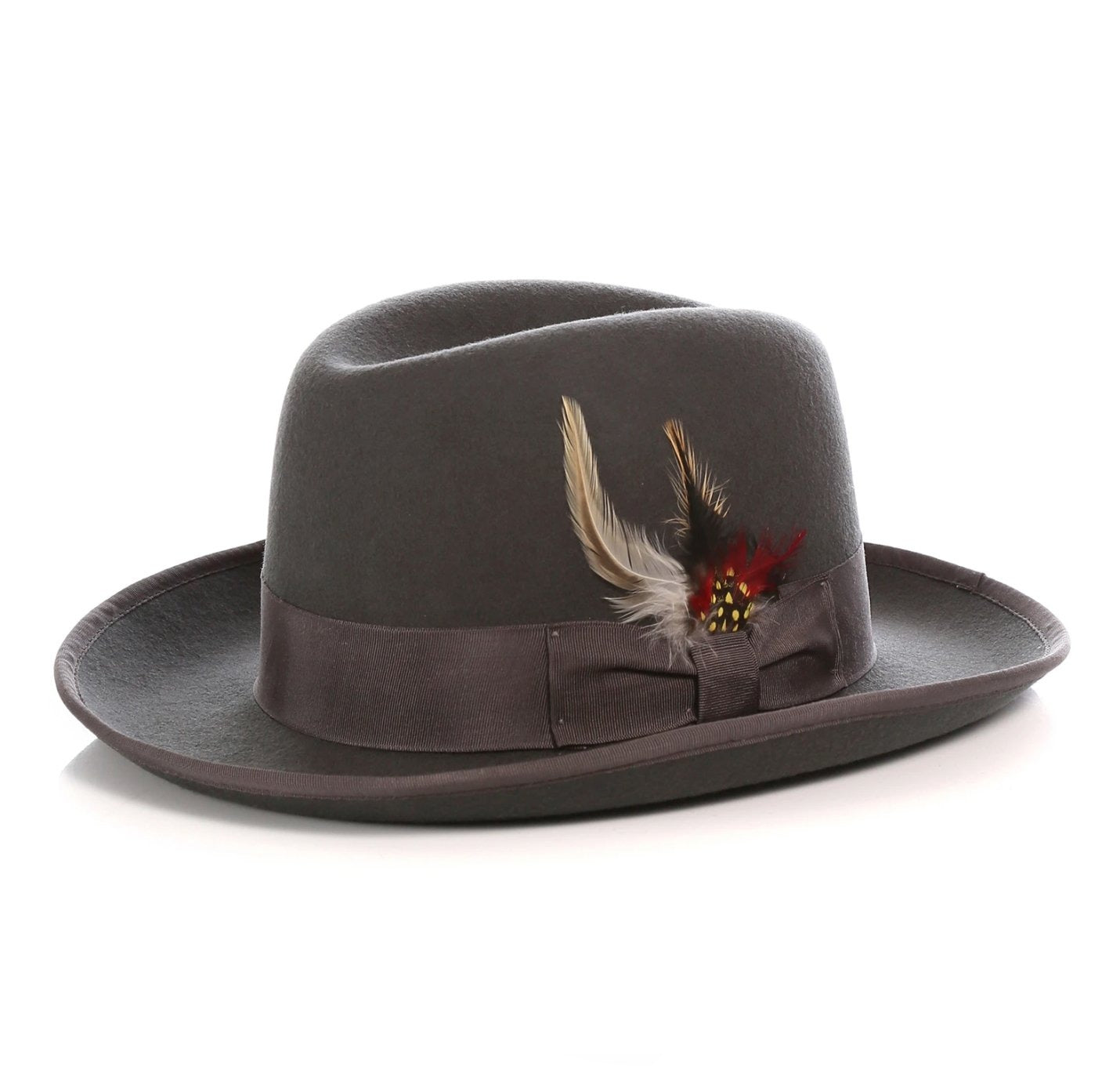 Mens Gangster Godfather Hat in Charcoal