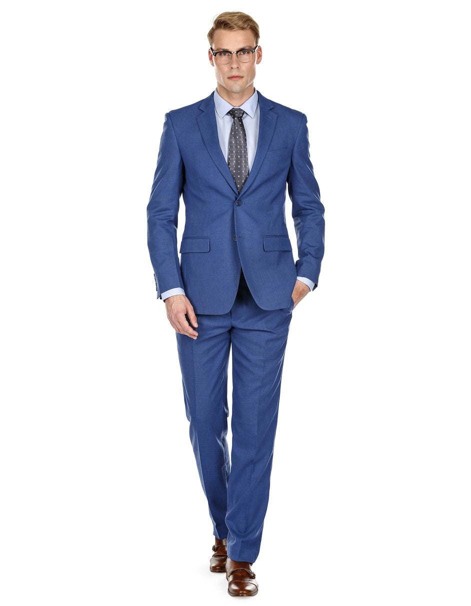 Sleek powder blue suit | Blue suit style, Blue suit, Blue suit men