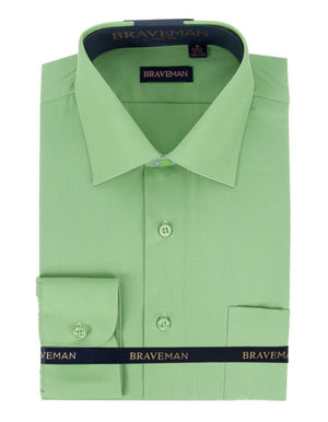 green emerald velvet dress 14.5 Mens Slim Fit Dress Shirt in Apple Green