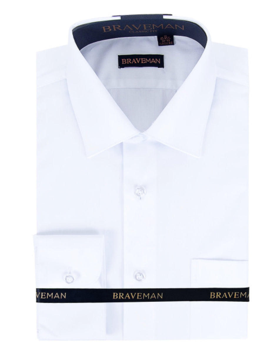 14.5 Men's Slim Fit Dress Shirt in White