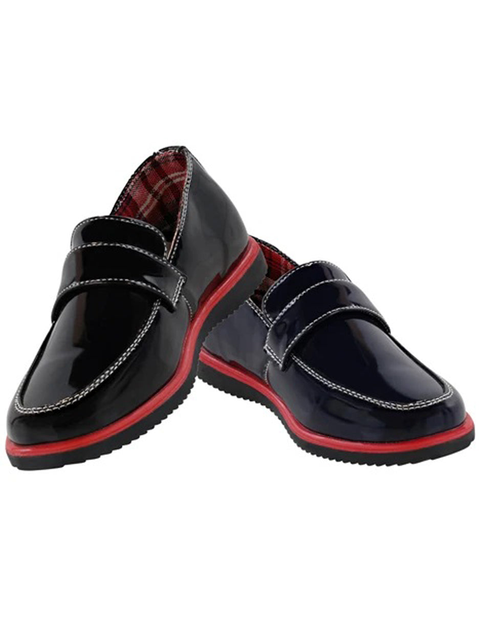 Little Boys and Toddler Dress Shoes in  Black/Navy